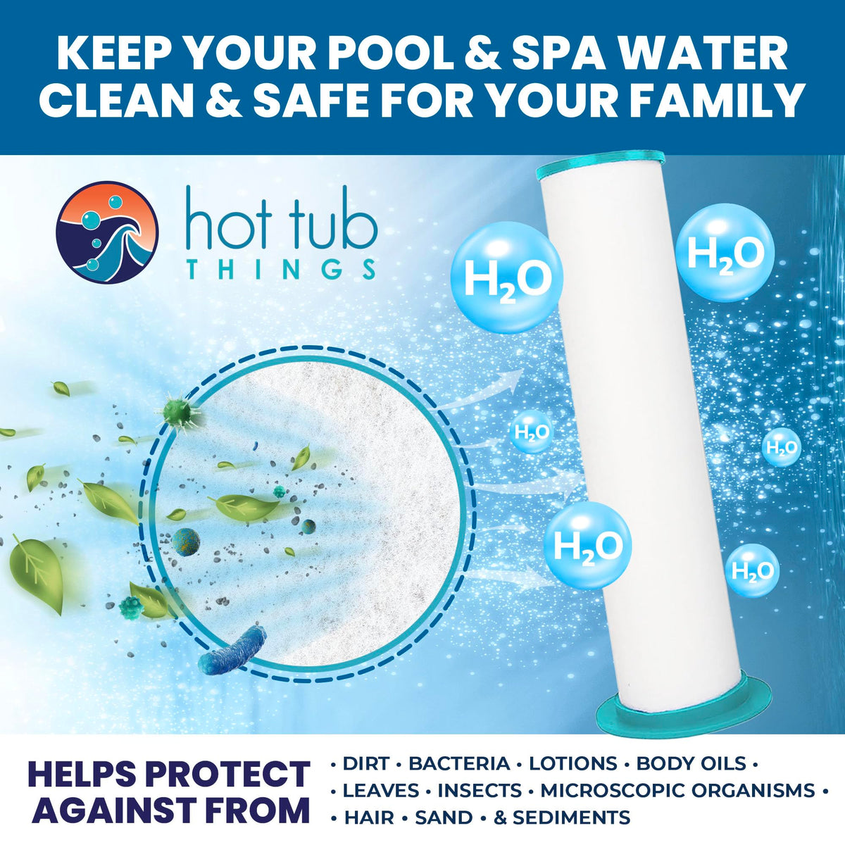 Hot Tub Things inner filter Sundance 880-850 in hand, quick installation