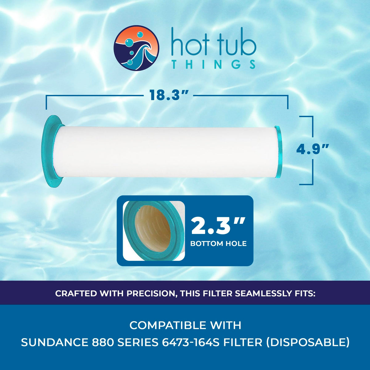 Hot Tub Things replacement filter packaging for Sundance 880-850, ready swap