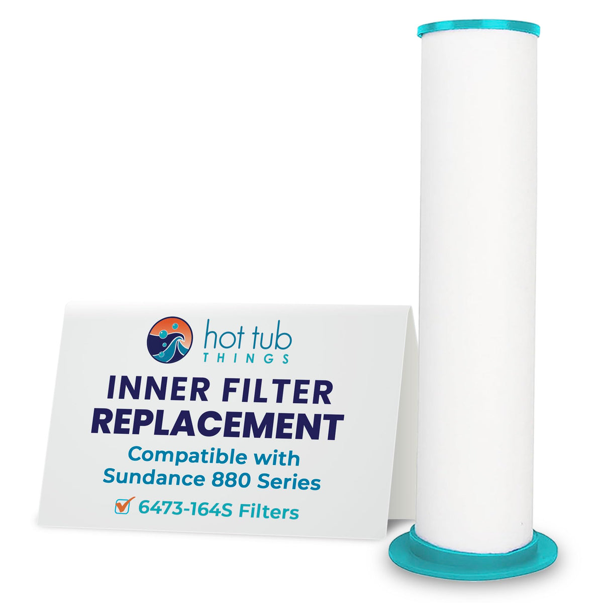 Hot Tub Things replacement inner filter for Sundance 880/850, top view for easy fit