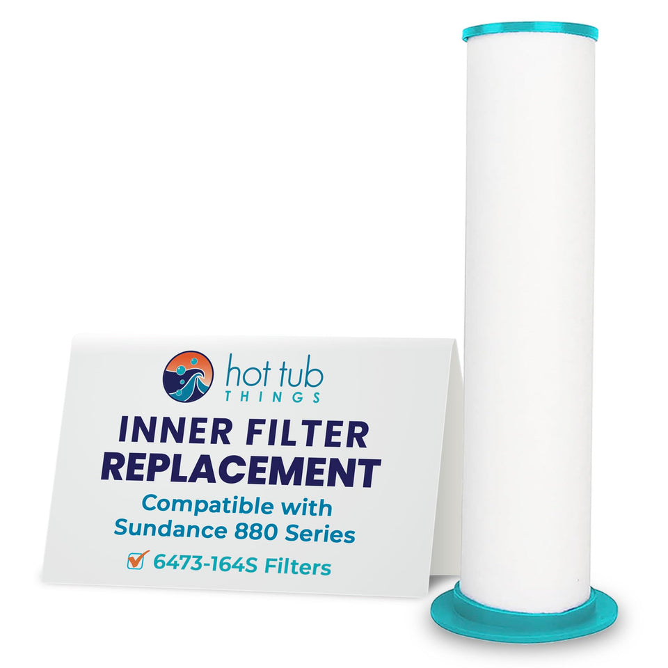 Hot Tub Things replacement inner filter for Sundance 880/850, top view for easy fit