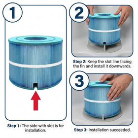 Hot Tub Things quick-install filter makes setup fast and simple.