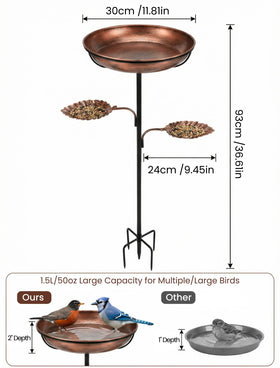 Hotbird antique finish complements gardens and outdoor decor