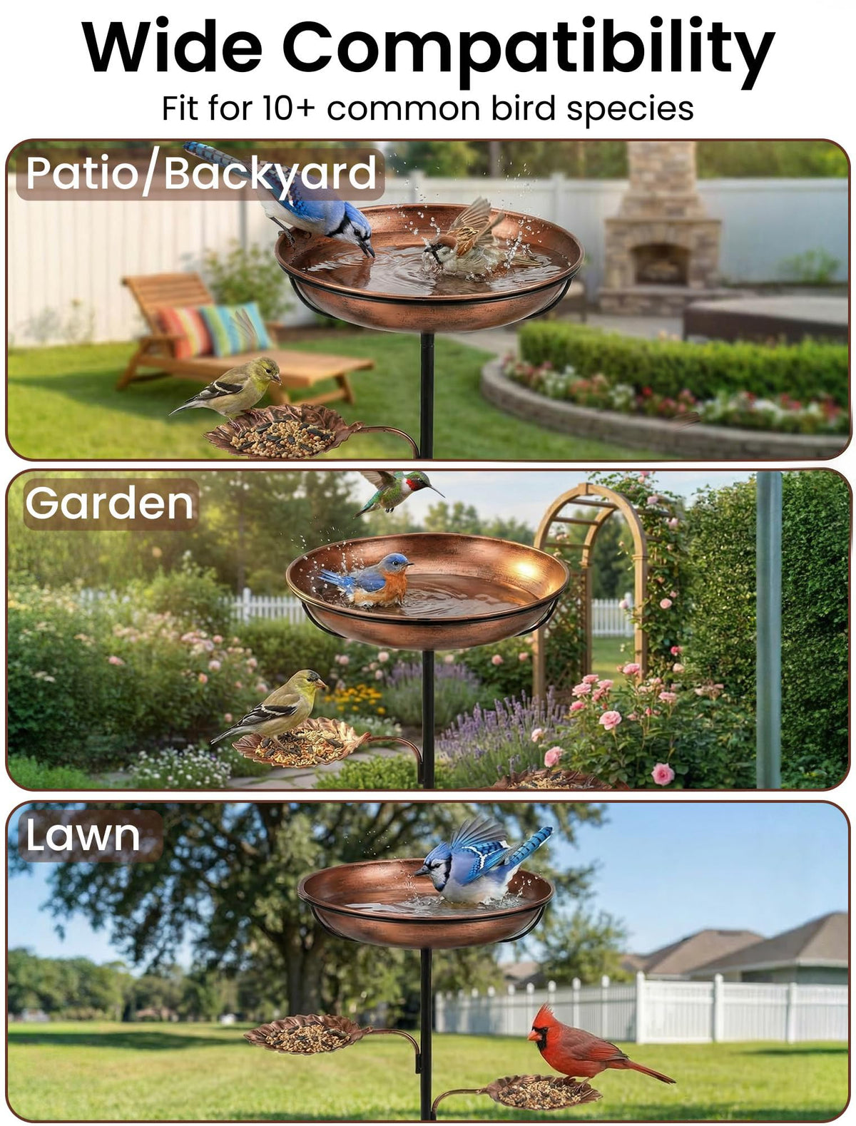 Hotbird wide 3D leaf tray offers space for water and seeds