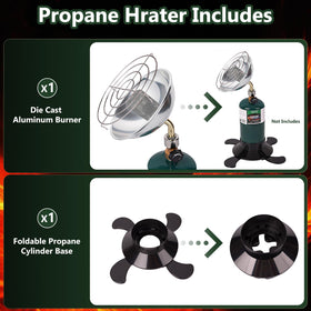 Hotdevil 1lb tank holder mount keeps propane ready for adventures.