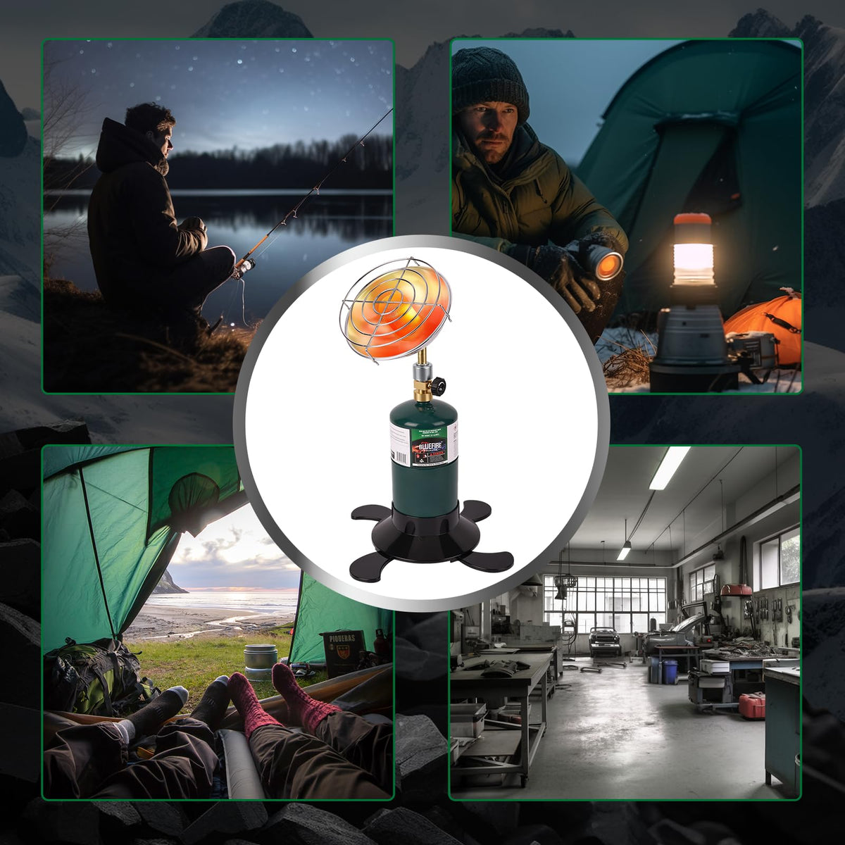 Hotdevil aluminum reflector design withstands wind while radiating heat.
