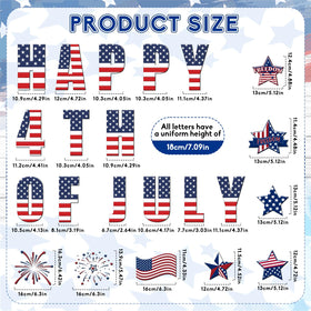 Hoteam 4th of July garage magnet set for car and door decor.
