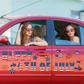 Hoteam fireworks motif magnet for festive home or vehicle decoration.