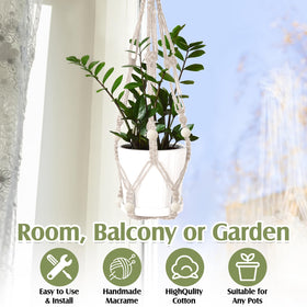 Hoteam pot holder fits 10-25 cm pots for vertical space use