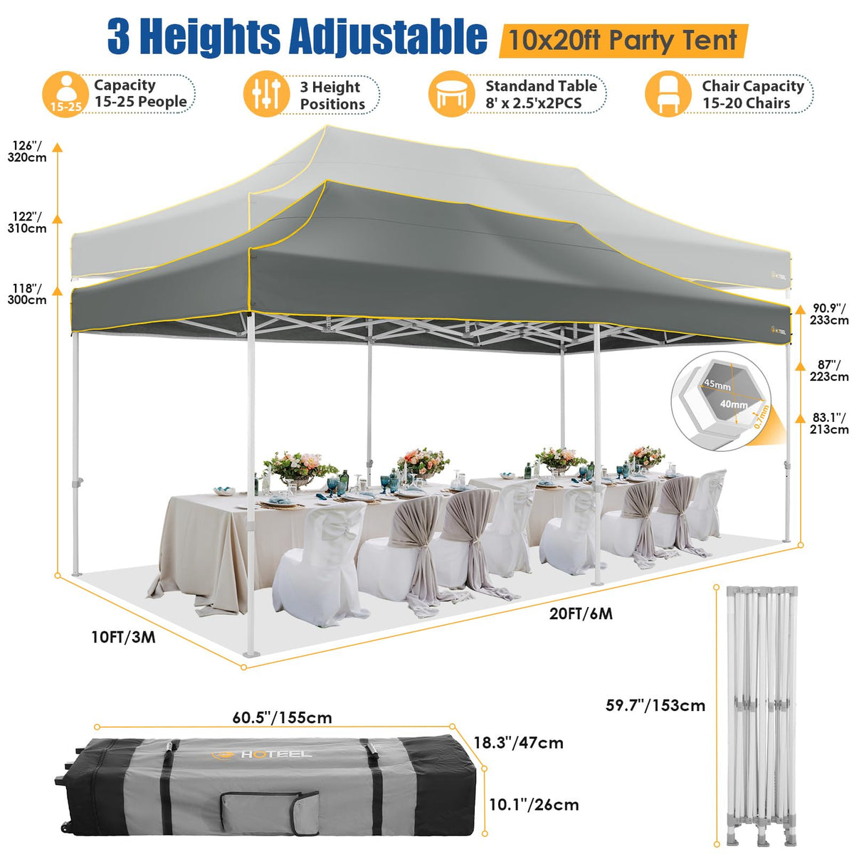 Hoteel wind ropes and nails reinforce stability during variable weather
