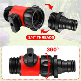 Hotop 3/4-inch thread compatibility for standard garden hoses
