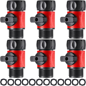 Hotop 6-pack garden hose shut-off valves for quick, leak-free control