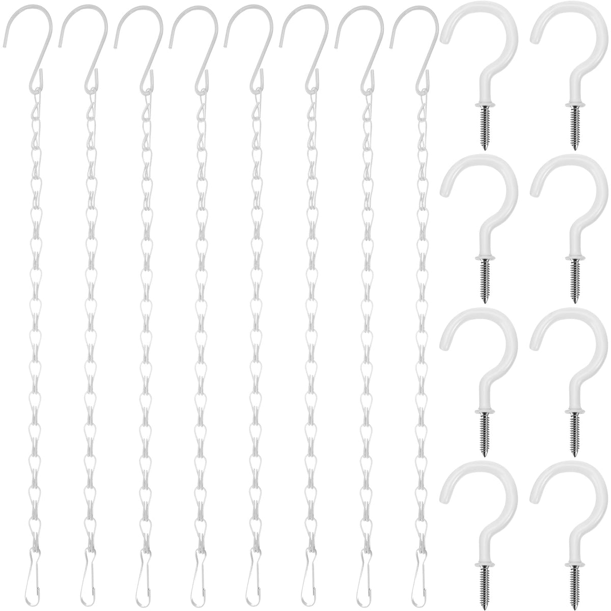Hotop 8-piece metal hanging chains for versatile suspensions in home and garden
