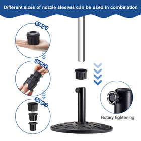 Hotop base ring 1.5 inch for mid-size umbrella pole compatibility