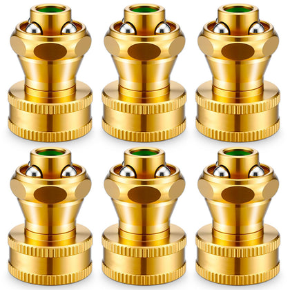 Hotop Big Shot brass nozzle front view, showing sturdy construction for garden use