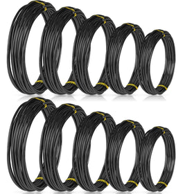 Hotop bonsai wires 1.0mm black rolls for precise shaping and training.