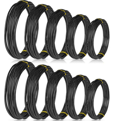 Hotop bonsai wires 1.0mm black rolls for precise shaping and training.