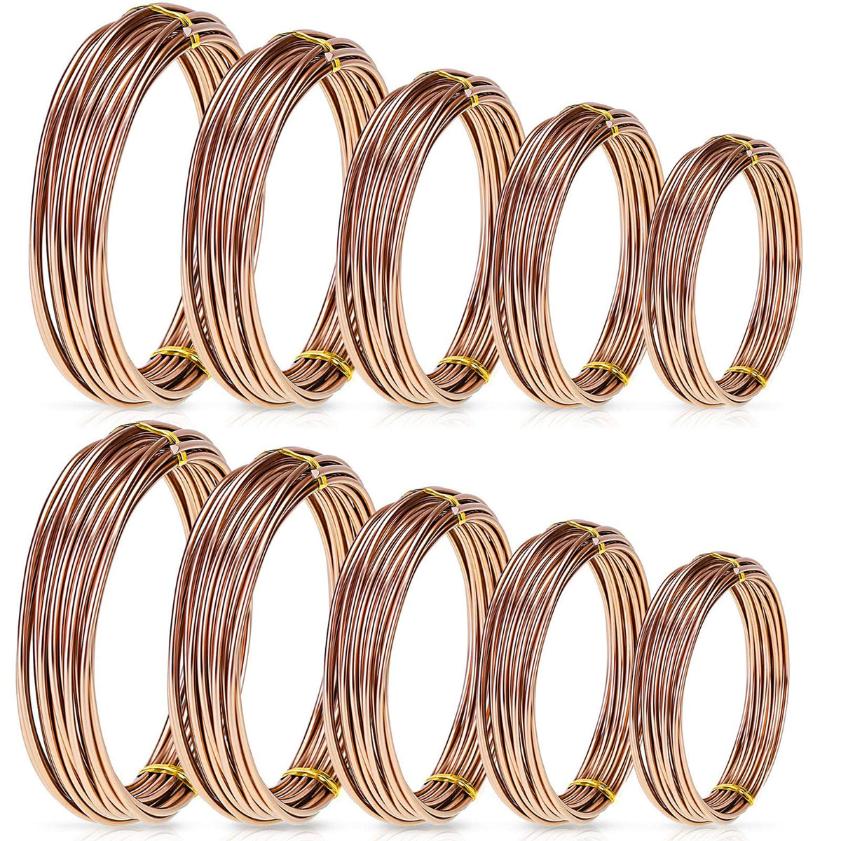Hotop Bonsai Wires 1.0 mm brown roll for precise branch shaping.