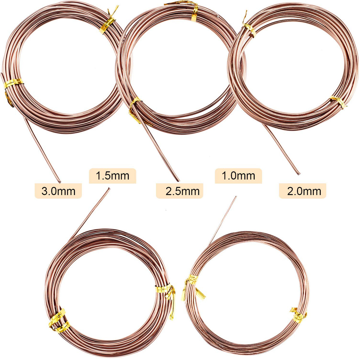 Hotop Bonsai Wires 2.0 mm brown roll for thicker branches and structure.