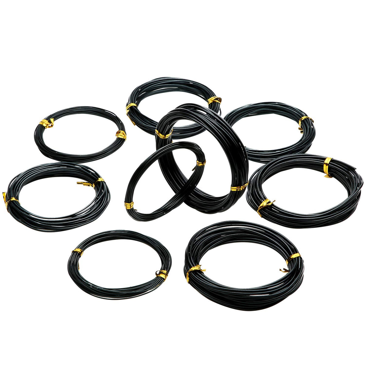 Hotop bonsai wires 2.5mm black rolls for thicker limbs and support.