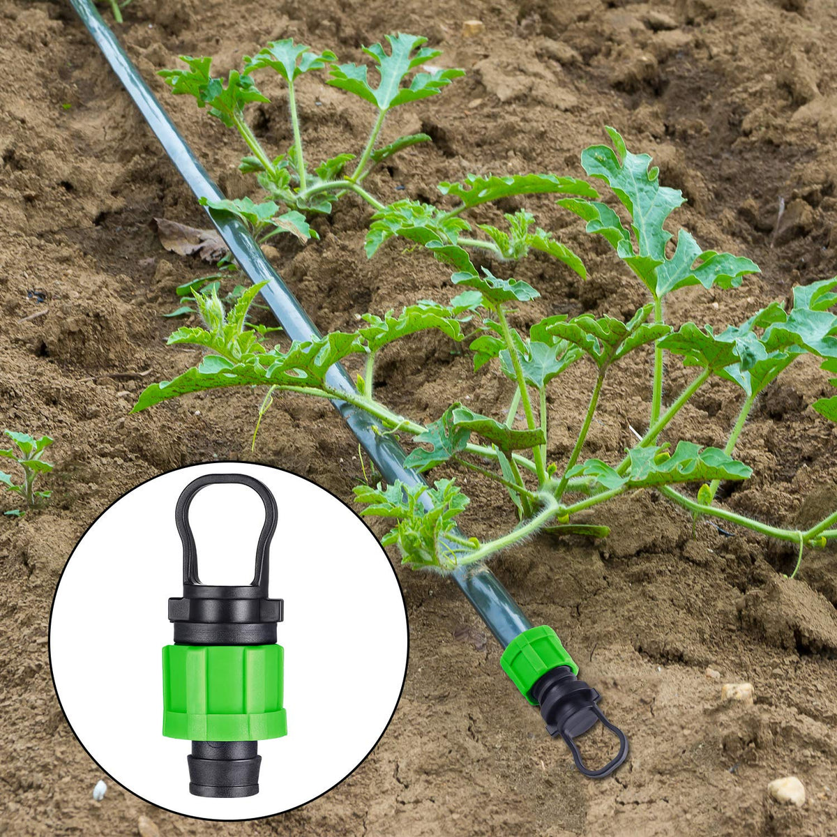 Hotop plastic end caps are durable and safe for long-term garden use.