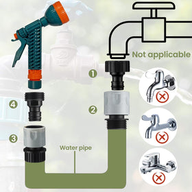 Hotop female hose end connector with durable plastic build.