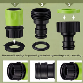 Hotop female hose end connector provides a secure fit with leak prevention.