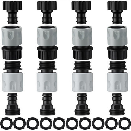 Hotop garden hose quick connector set for versatile fittings and easy assembly.