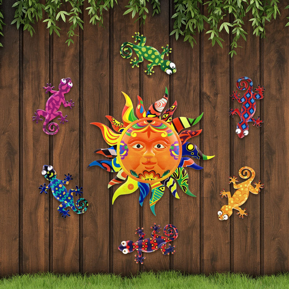 Hotop gecko sky decor adds refreshing color to porches and walls