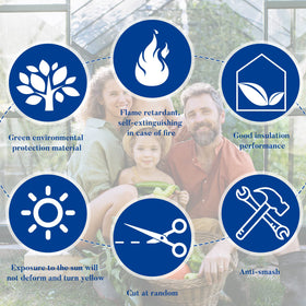 Hotop greenhouse panel-cuttable shows adaptable sizing for custom installations.