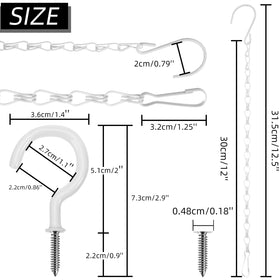 Hotop hanging chains used as bird feeder hanger for outdoor gardens