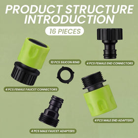 Hotop male faucet adapter for fast dependable water flow.