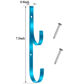 Hotop metal brackets blue — double concave hooks provide flexible space for gear.