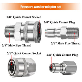 Hotop brass-stainless connectors for reliable NPT fittings.