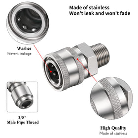 Hotop quick connector kit couplers and nipples highlight durable links.
