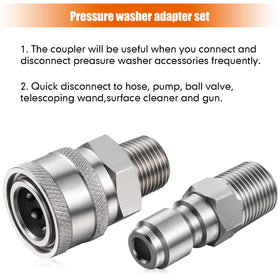 Hotop quick connector kit demonstrates high-psi capacity for demanding cleaning tasks.