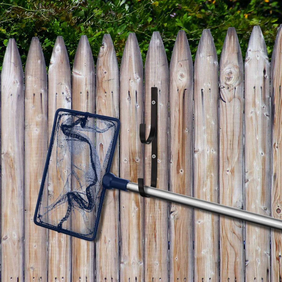 Hotop outdoor organization keeps pool accessories neatly stored and accessible.