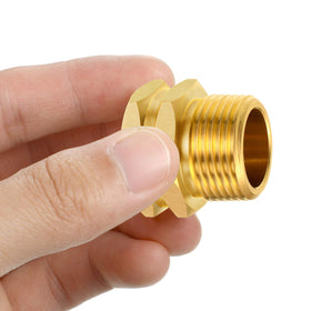 Hotop packaging displays three brass connectors and six washers.