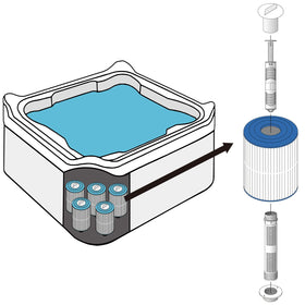 HOTUBJOY mineral sticks treat up to 600 gallons each