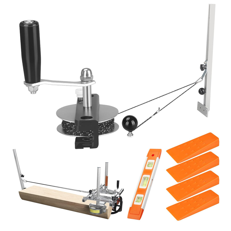 HOTYELL Chainsaw Mill Winch Kit on a sawmill for easy setup and smoother milling.