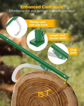 HOTYELL pickaroon log lifter helps lift and reposition without bending