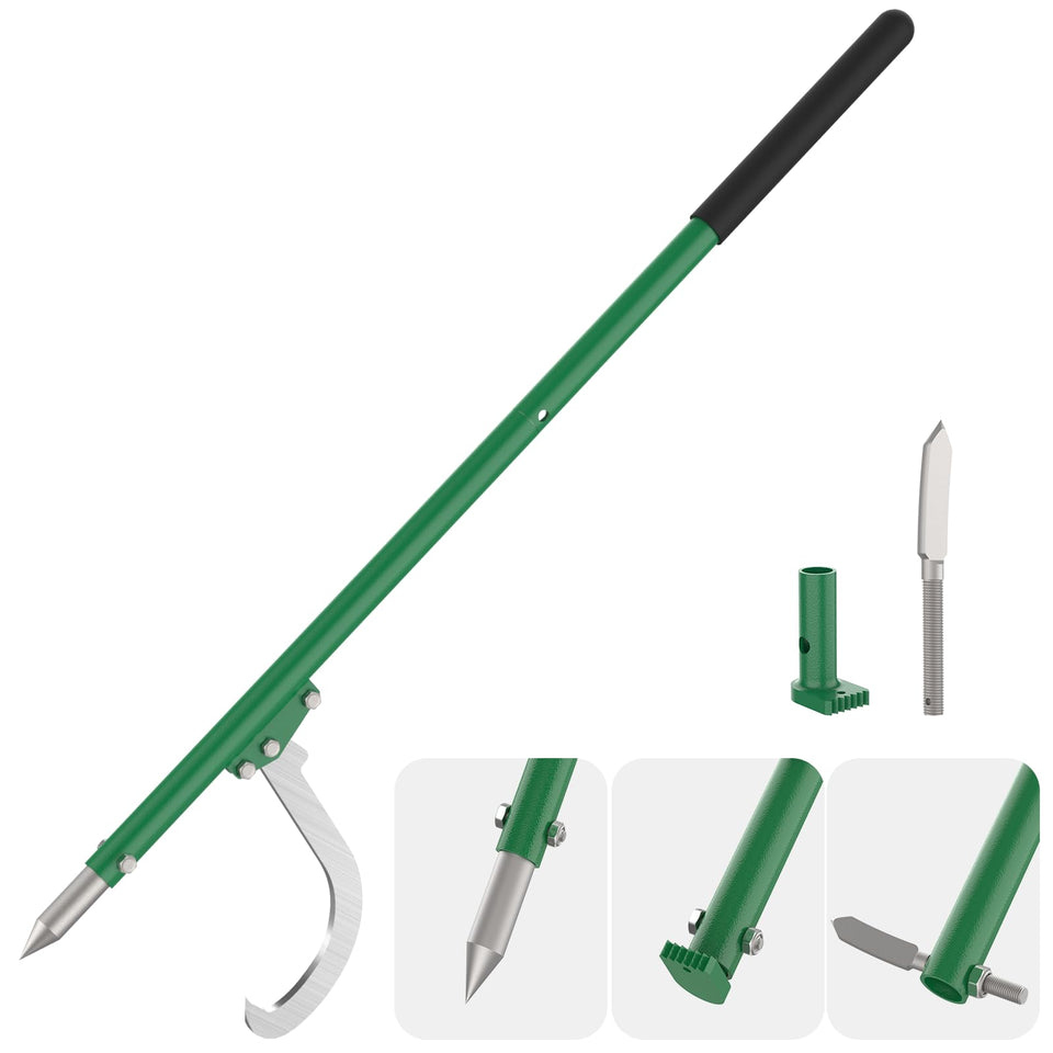 HOTYELL steel cant hook in use for secure log grip during dragging