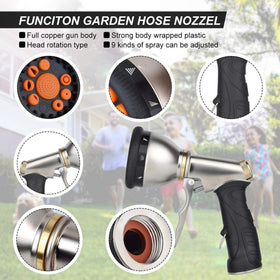 HouGariee multi-use sprayer for watering and washing tasks.
