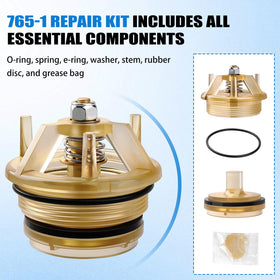 Houoto brass top cap with installation steps for secure assembly.