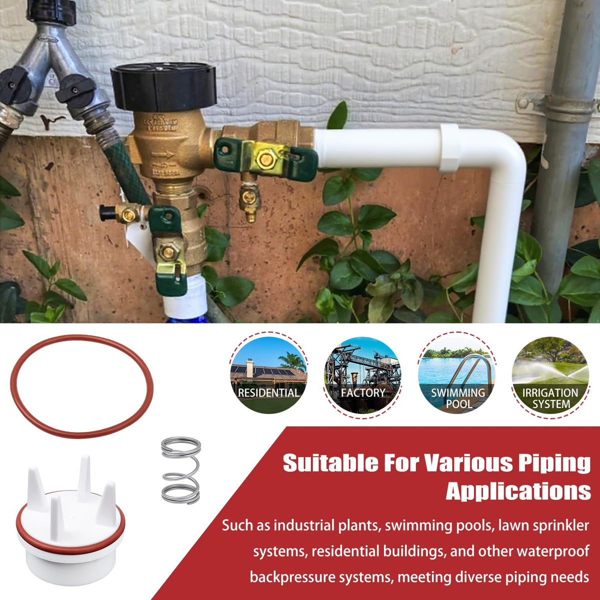 Houoto kit provides ready-to-install solution for quick backflow system repairs.