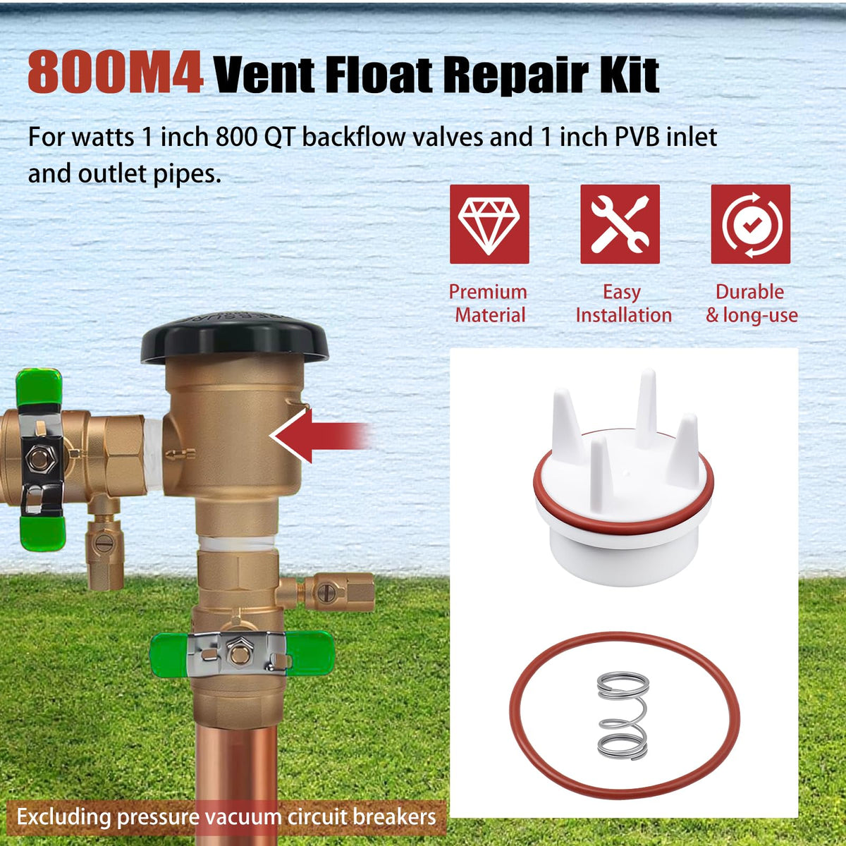 Houoto rubber sealed loop promotes tight seals during replacements.