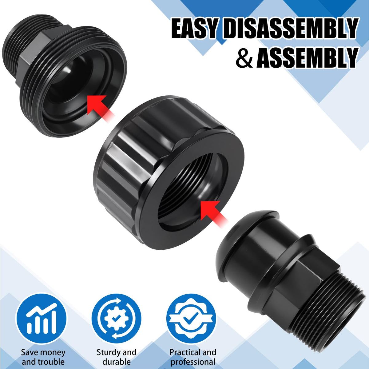 Houoto SP1480BLK durable PVC construction resists deformation in extreme temperatures.