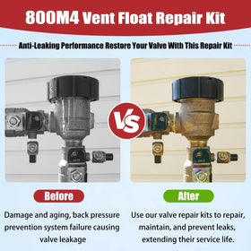 Houoto stainless steel spring included ensures durable vent float operation.