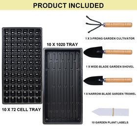 Hourleey all-in-one propagation kit supports versatile seed starting.