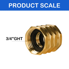 Hourleey female-to-female connector in use for leak-free joining