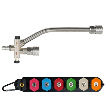 Hourleey foam cannon dual connector attachment for efficient car washing.
